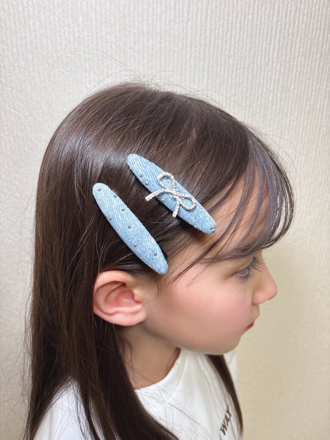 デニムヘアピン2本セット No.99762 | Lalan アクセサリー