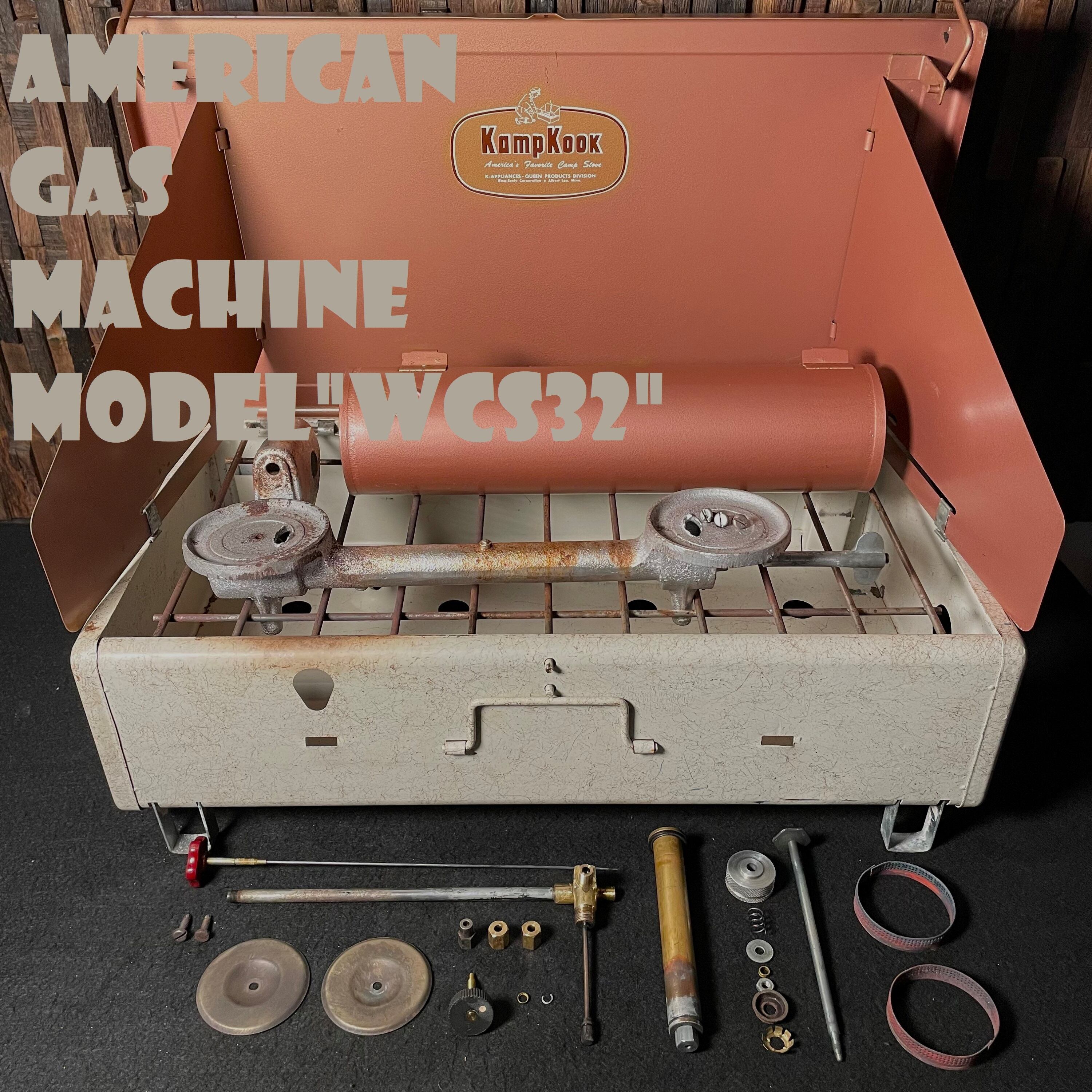 KAMPKOOK アメリカンガスマシーン AGM WCS32 ビンテージ ツーバーナー