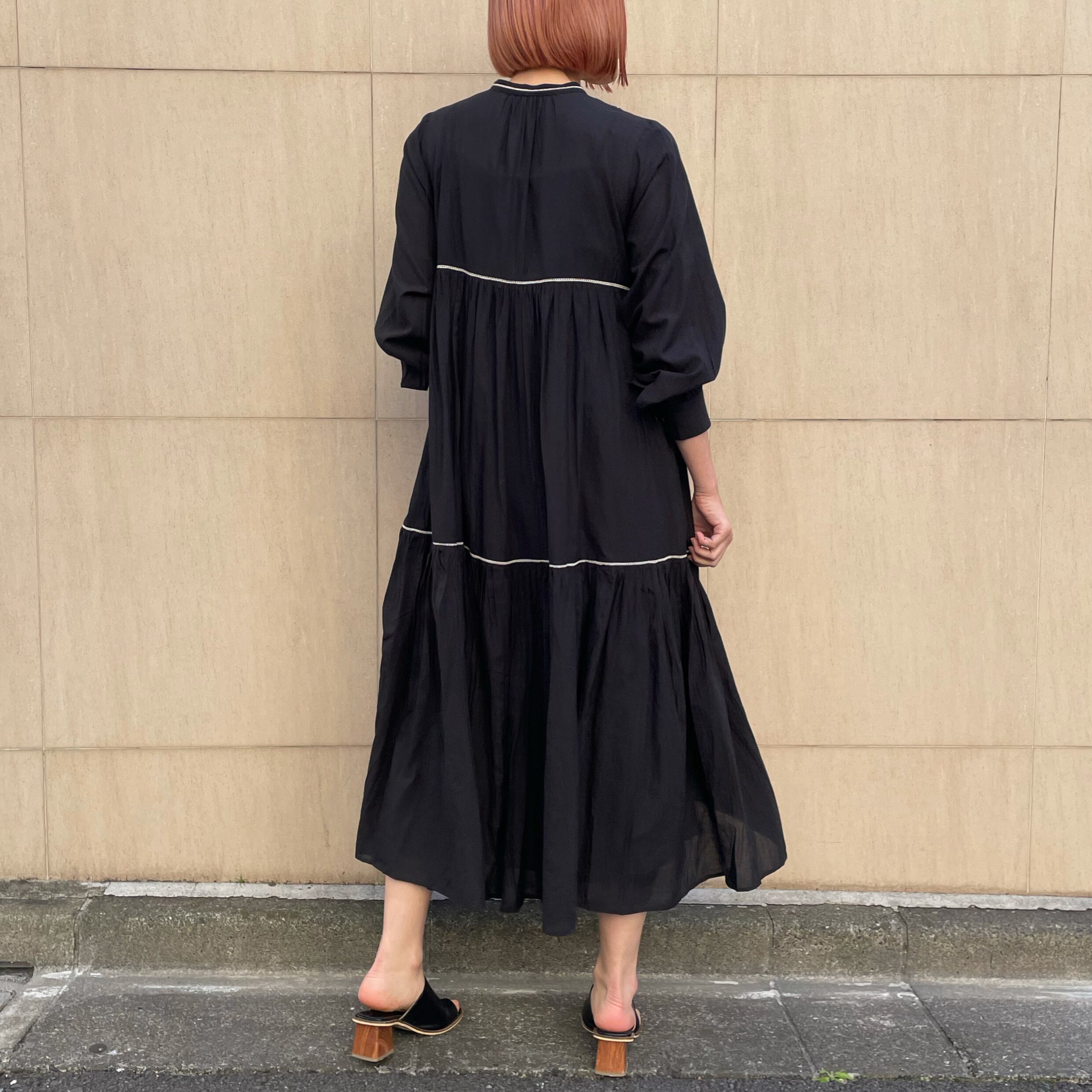 Bicolor Lace Tiered Dress バイカラーレースティアードワンピース 