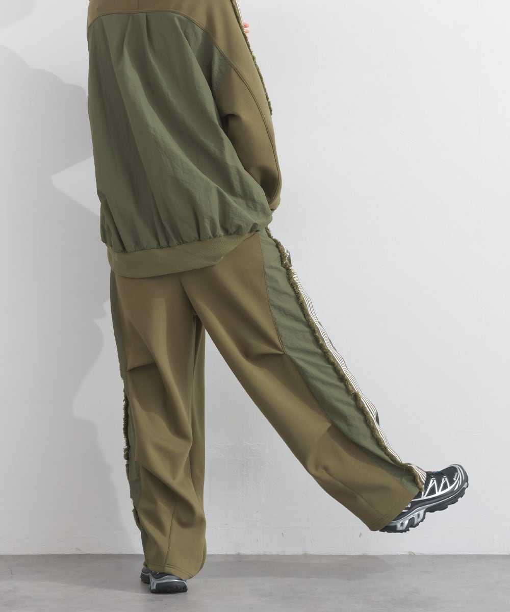 K53106 ポンチフリンジラインテープコクーンパンツ / Ponti Fringe