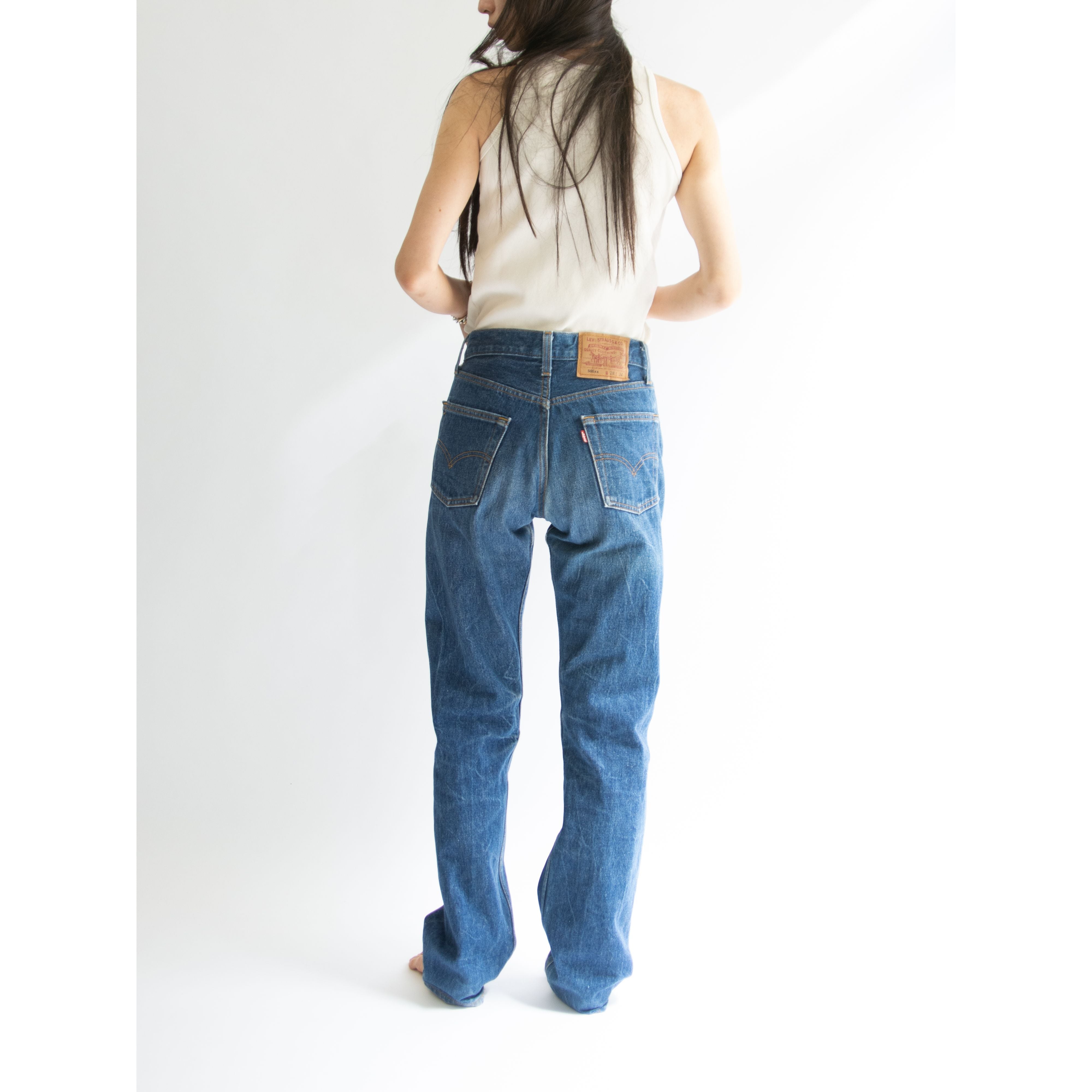 90年代 リーバイス Levi's 501 ジーンズ ストレートデニムパンツ USA製 レディースL(w28) ヴィンテージ /eaa288190