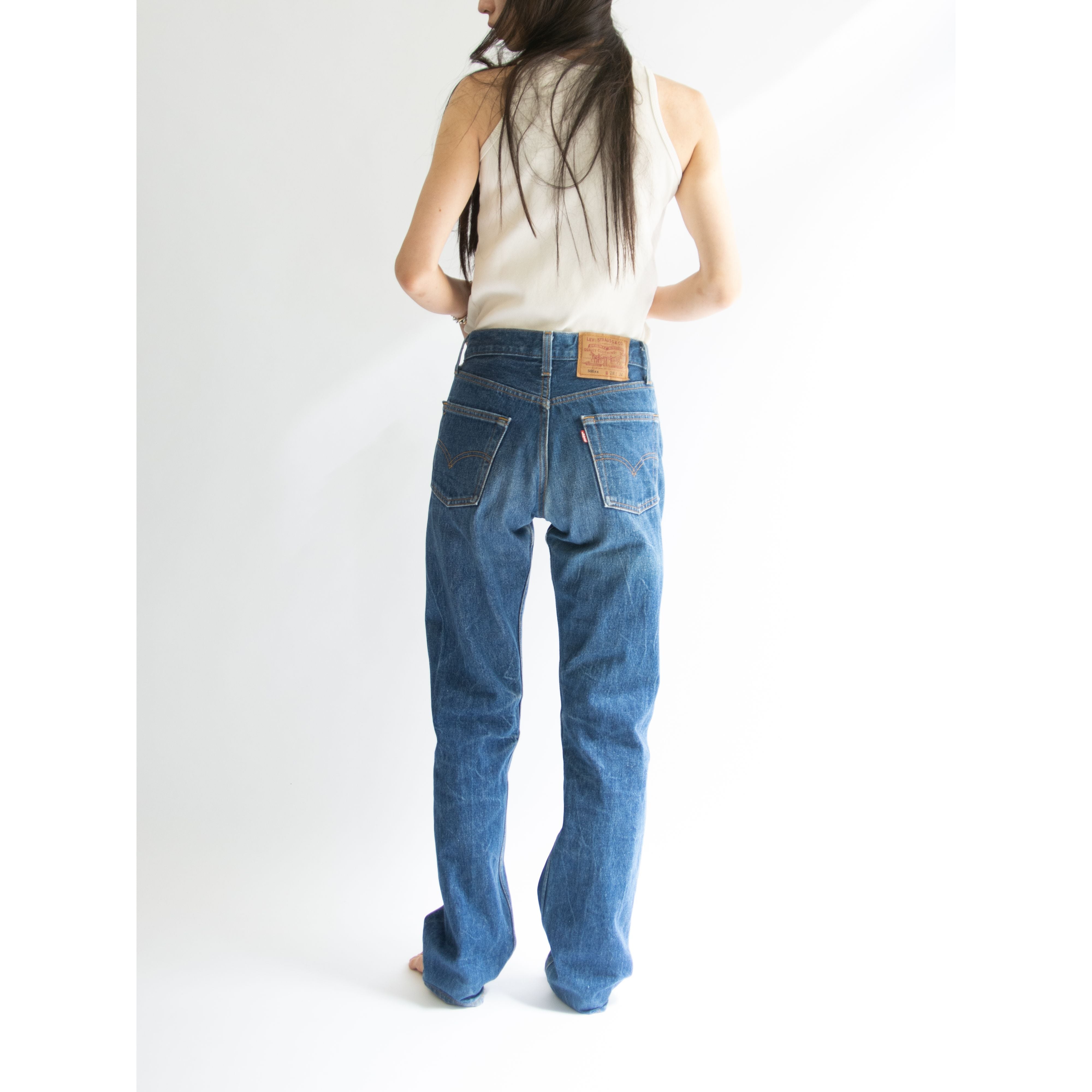 【LEVI'S 501】Made in U.S.A. 90's Straight Denim Pants W28 L34（リーバイス アメリカ製ストレートデニムパンツ ジーンズ）