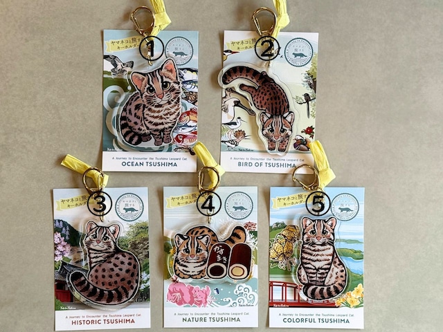 ~ヤマネコと旅する~アクリルキーホルダー