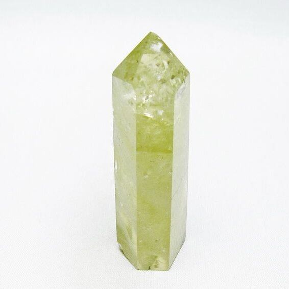 シトリンクォーツ 六角柱 シトリン ポイント 置物 一点物 142-10152