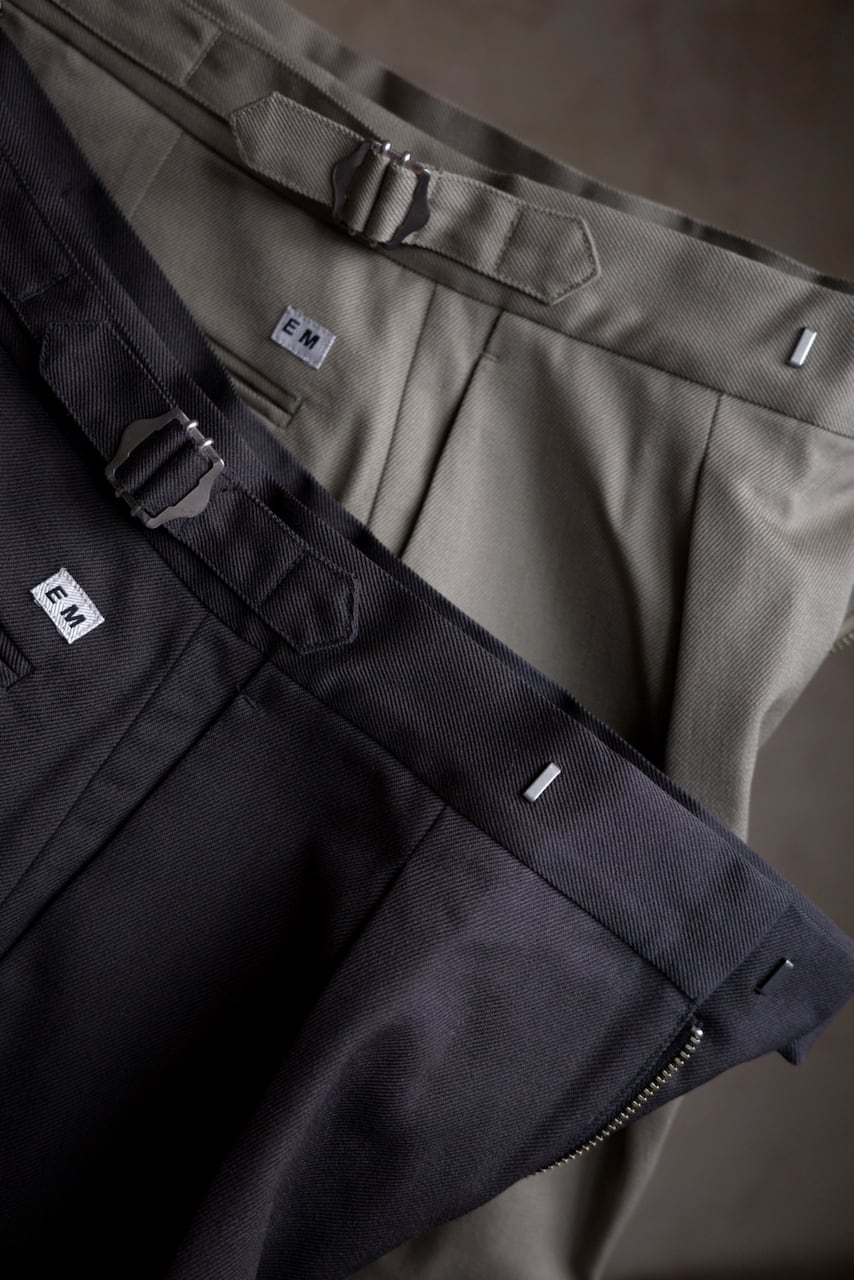 ENDS and MEANS / Wool Easy Trad Trousers | iremono