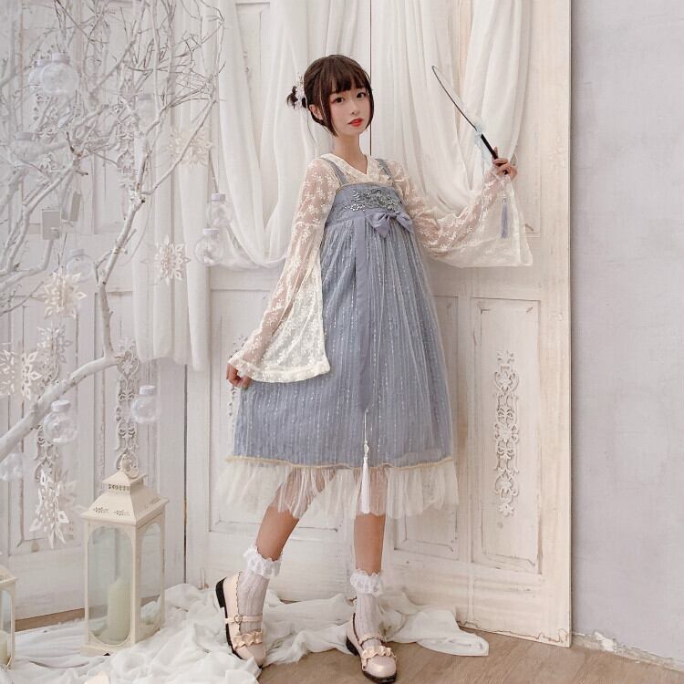 ロリータワンピース 2色 華ロリ Lolita JSK Dress ロリィタ lolita