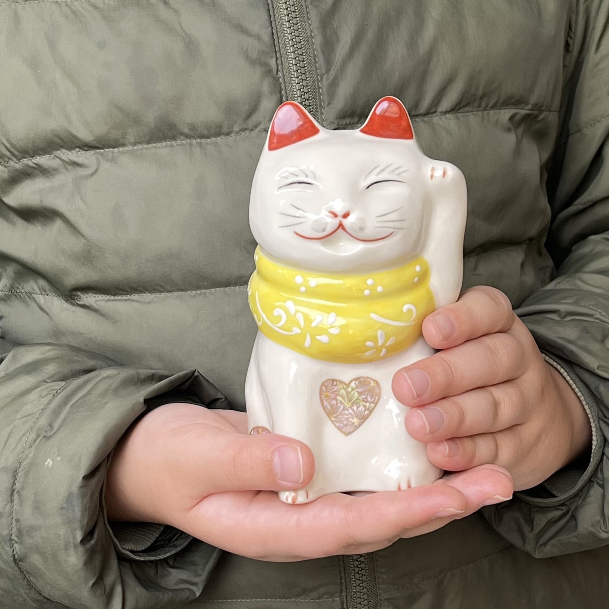 京都発◇招き猫～花金彩【ギフトラッピング・送料無料】◇年中飾れる