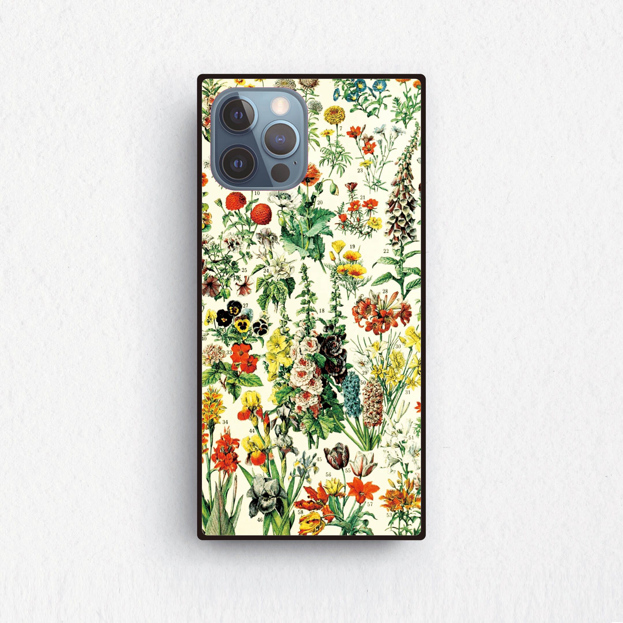 アドルフ・フィリップ・ミロー】～植物～ 絵画スマホケースiPhone用 全