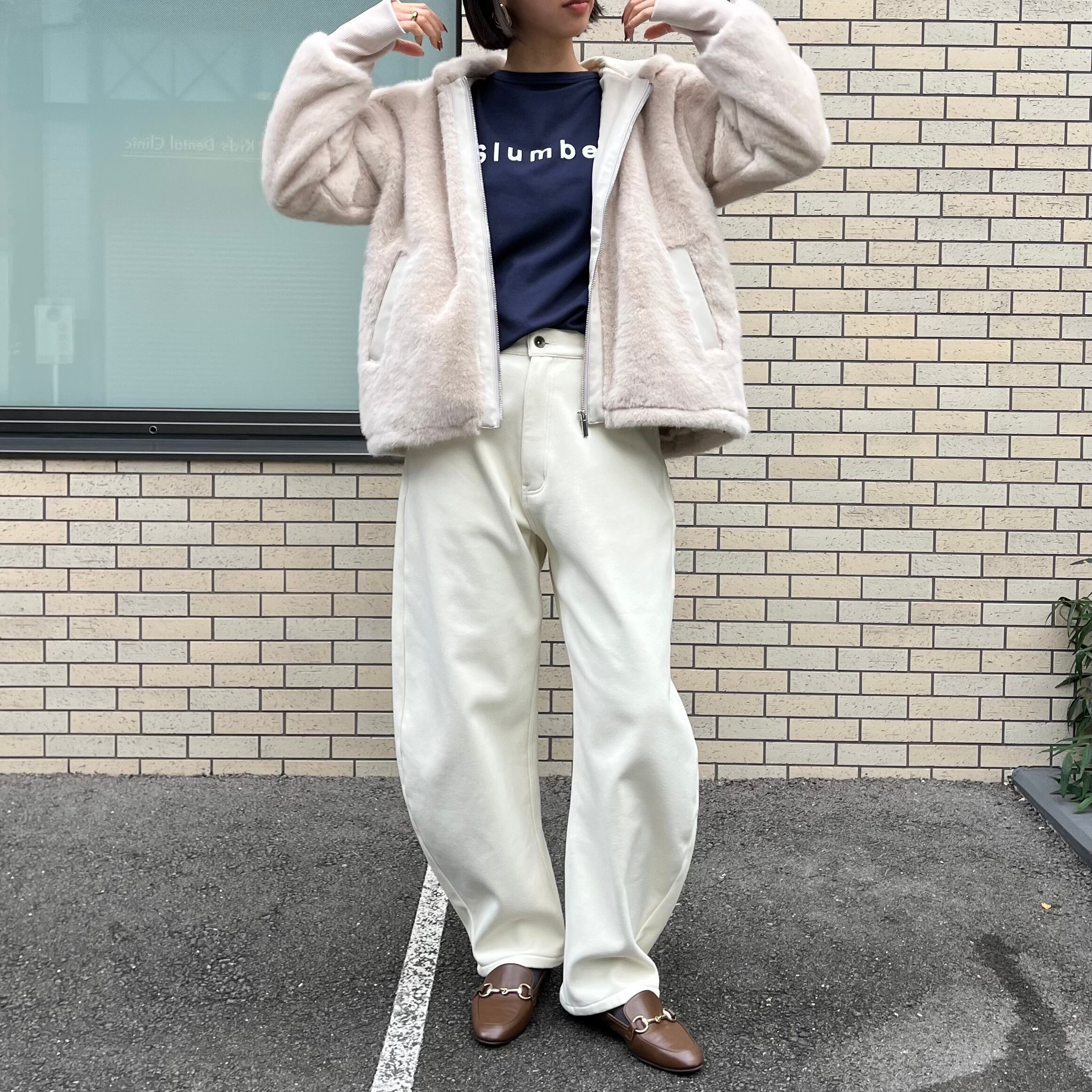 裏起毛モロッコデニム『WHITE』（NO.68261605） | AnnaKerry