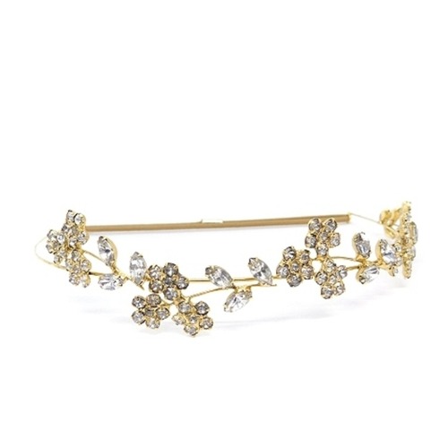 レンタルJennifer Behr ジェニファーベア  violet Headband - crystal-antique-gold バイオレットヘッドバンド