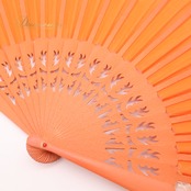 フラメンコ 小物 Abanico Español 33cm アバニコ オレンジ系 ホワイト系 レース 扇子 せんす 白 柄 模様 小道具 ダンス小物 華やか 練習 レッスン 舞台 発表会 イベント ダンス ステージ フラメンコ小物 明るい 鮮やか おしゃれ