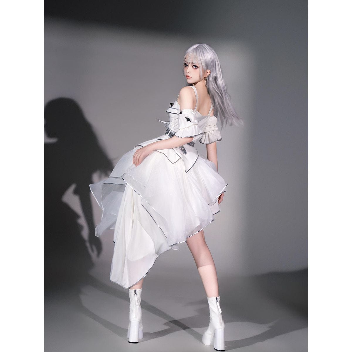 白翼セレスティアルアシメドレスセット | Maiden's Rêve