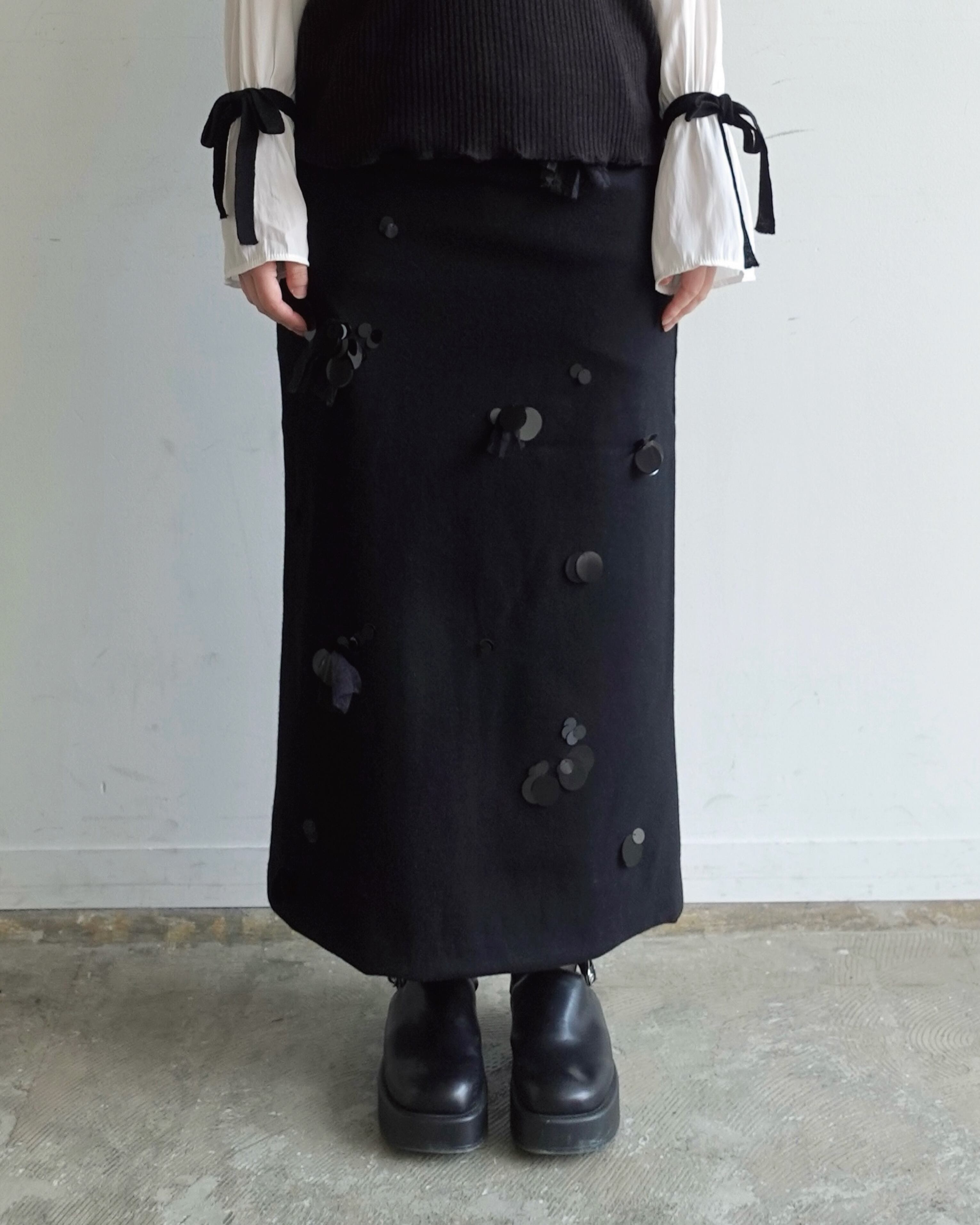 brilliant wool skirt