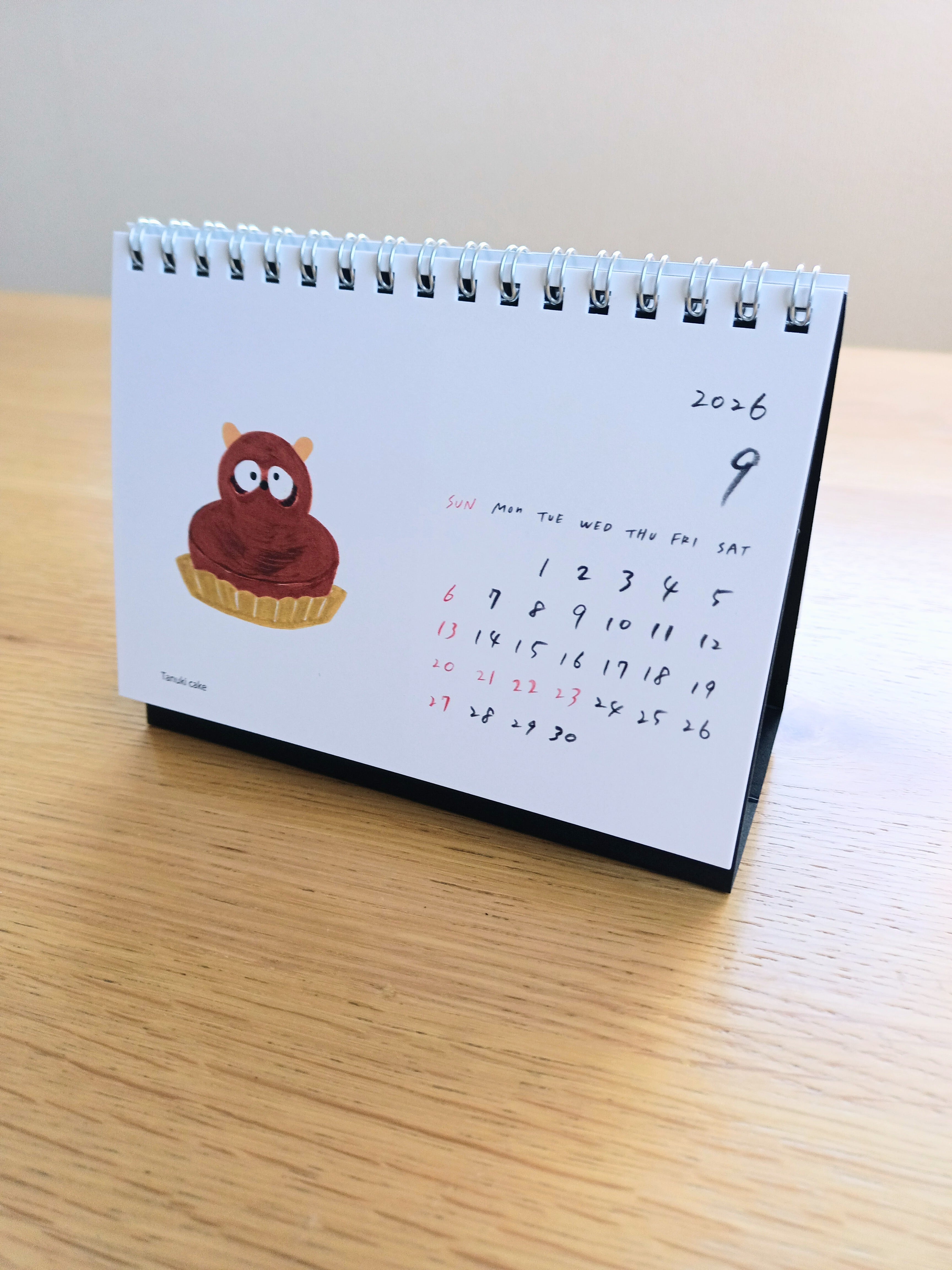 2026年度1月はじまり 卓上チョコレートカレンダー お菓子イラスト 2026カレンダー チョコレート