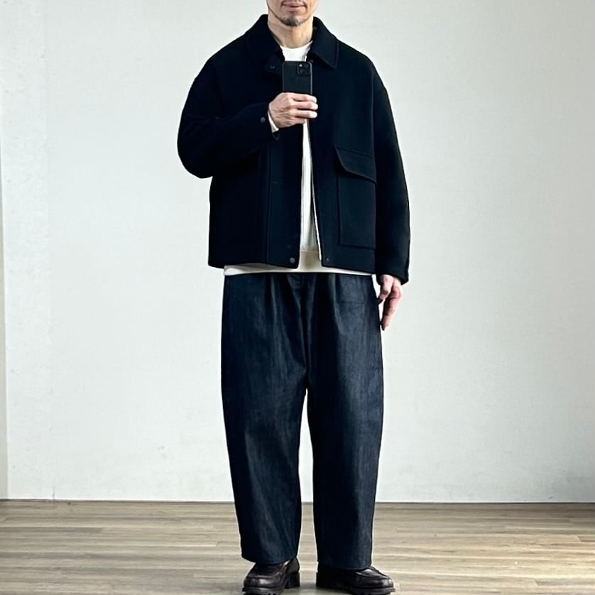25AW》【LA MOND】DOUBLE WEAVE WOOL BLOUSON ラモンド 