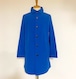 Nylon Stretch Soutien Collar Coat Blue