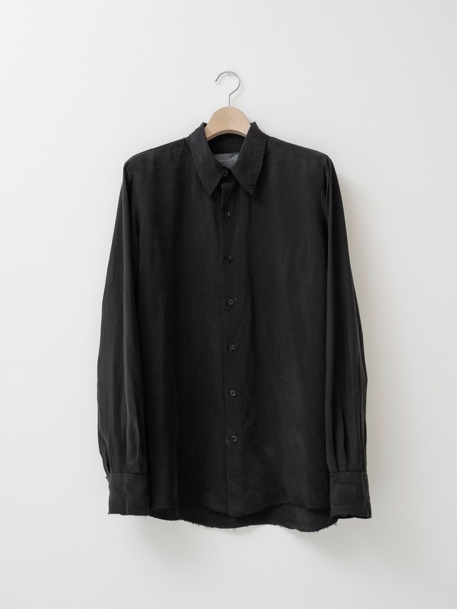 GABRIELA COLL GARMENTS　CUPRO SHIRT　BLACK　S12-197