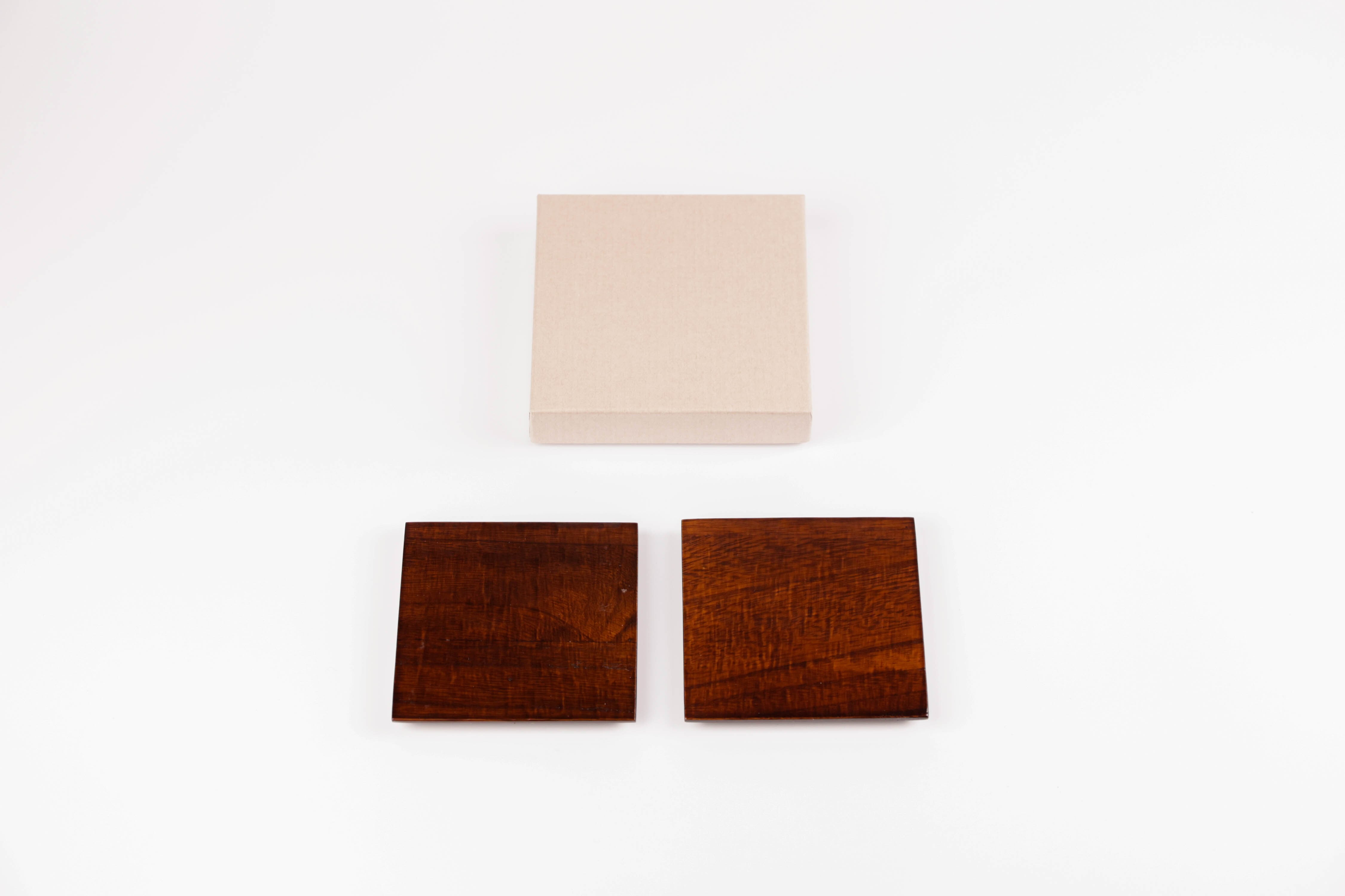 桐・コースター(はつり)　2枚セット