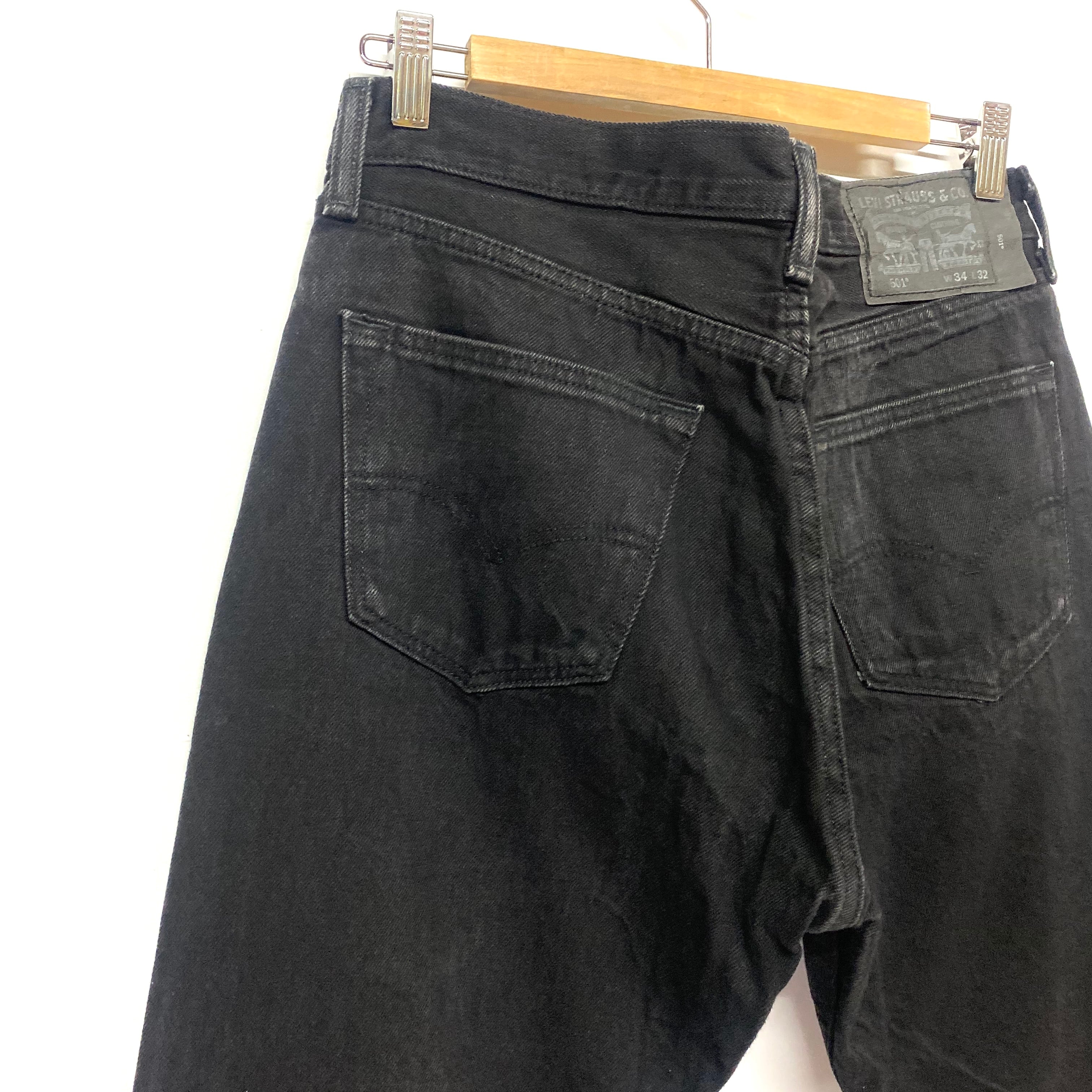 Levi's リーバイス 501 ストレート デニムパンツ ブラック 黒 メンズ