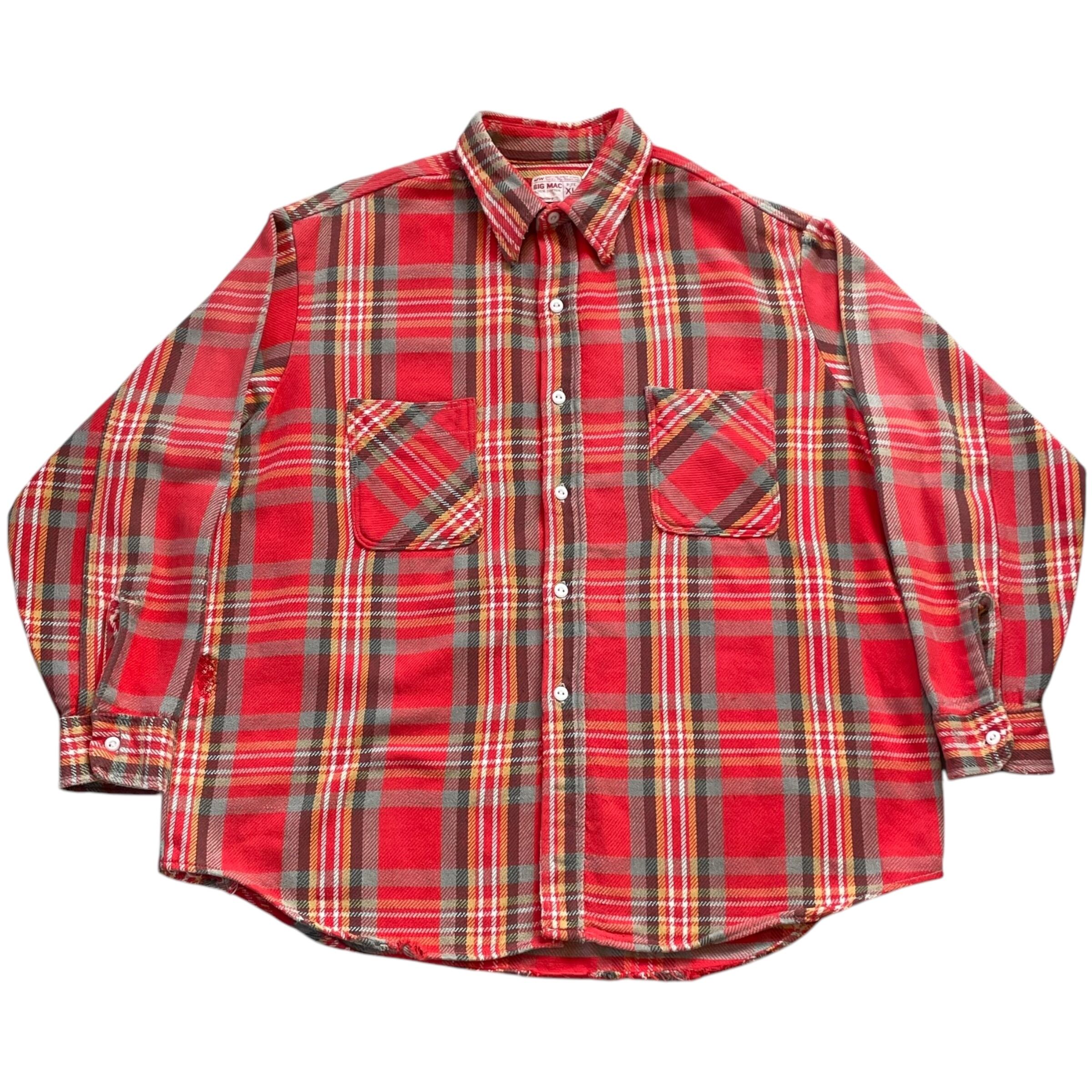 70s BIG MAC heavy flannel shirt