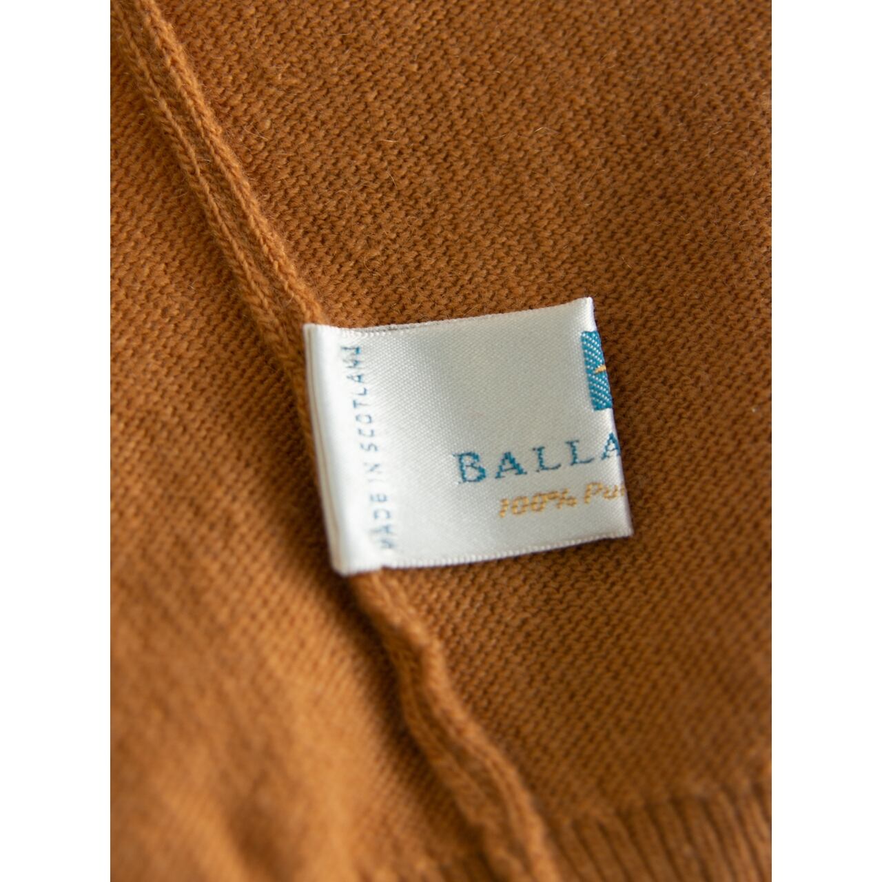 バランタインカシミヤ　BALLANTYNE　半袖　綿　セーター