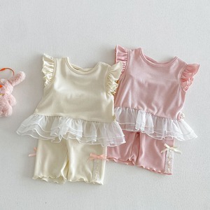 【BABY&KID】2026新作　フリルメッシュシャツ