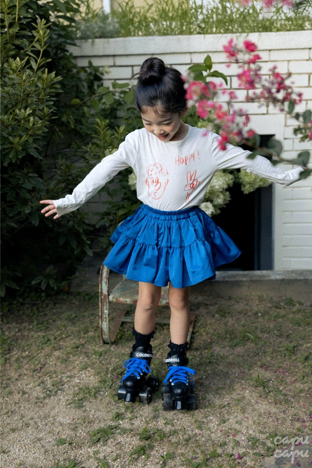 Wonny Ribbon Black denim skirt Sサイズ Wonny Ribbon【即納】(残りred S) Tropical skirt (red/y