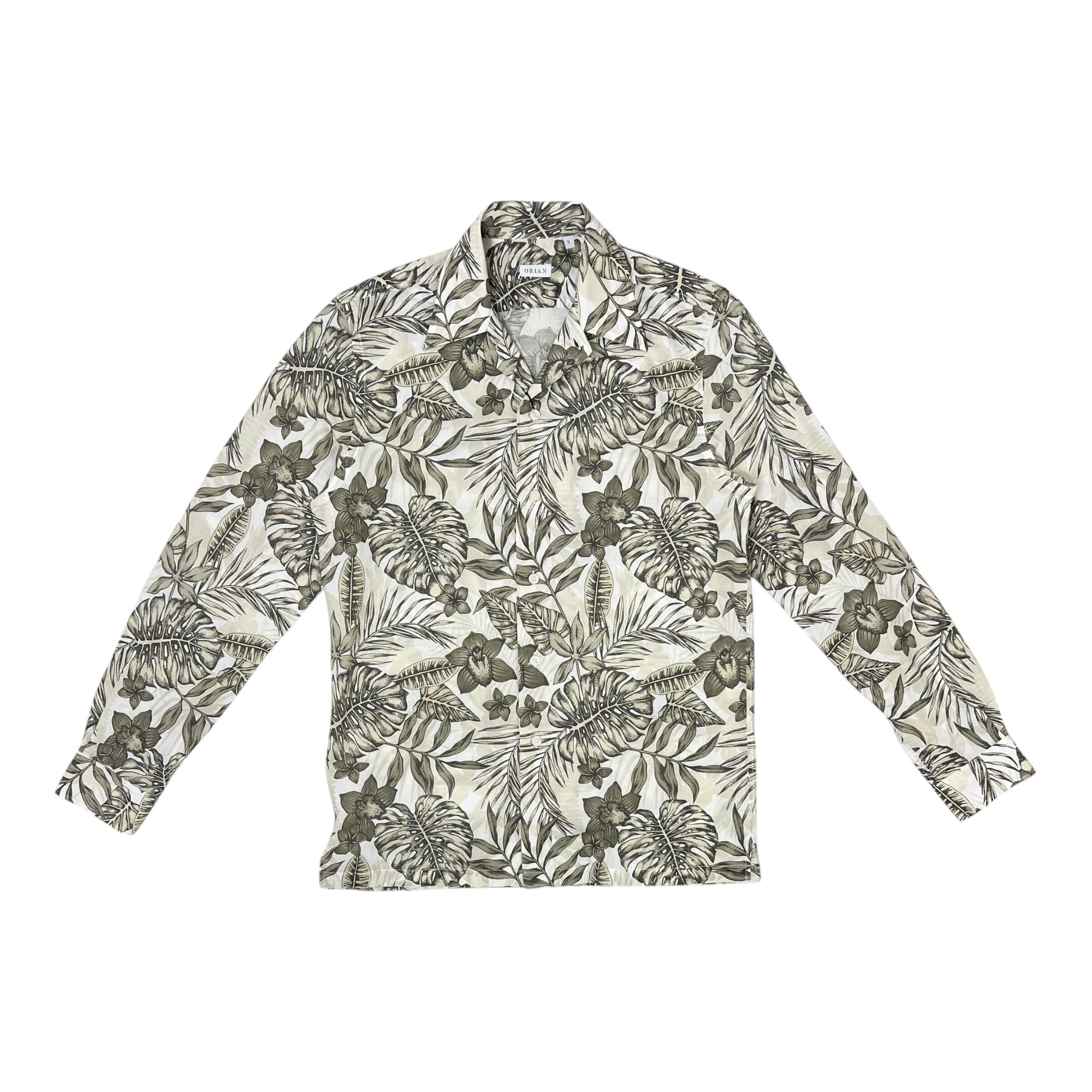 ORIAN(オリアン) Botanical Open Collar shirt/ECRU