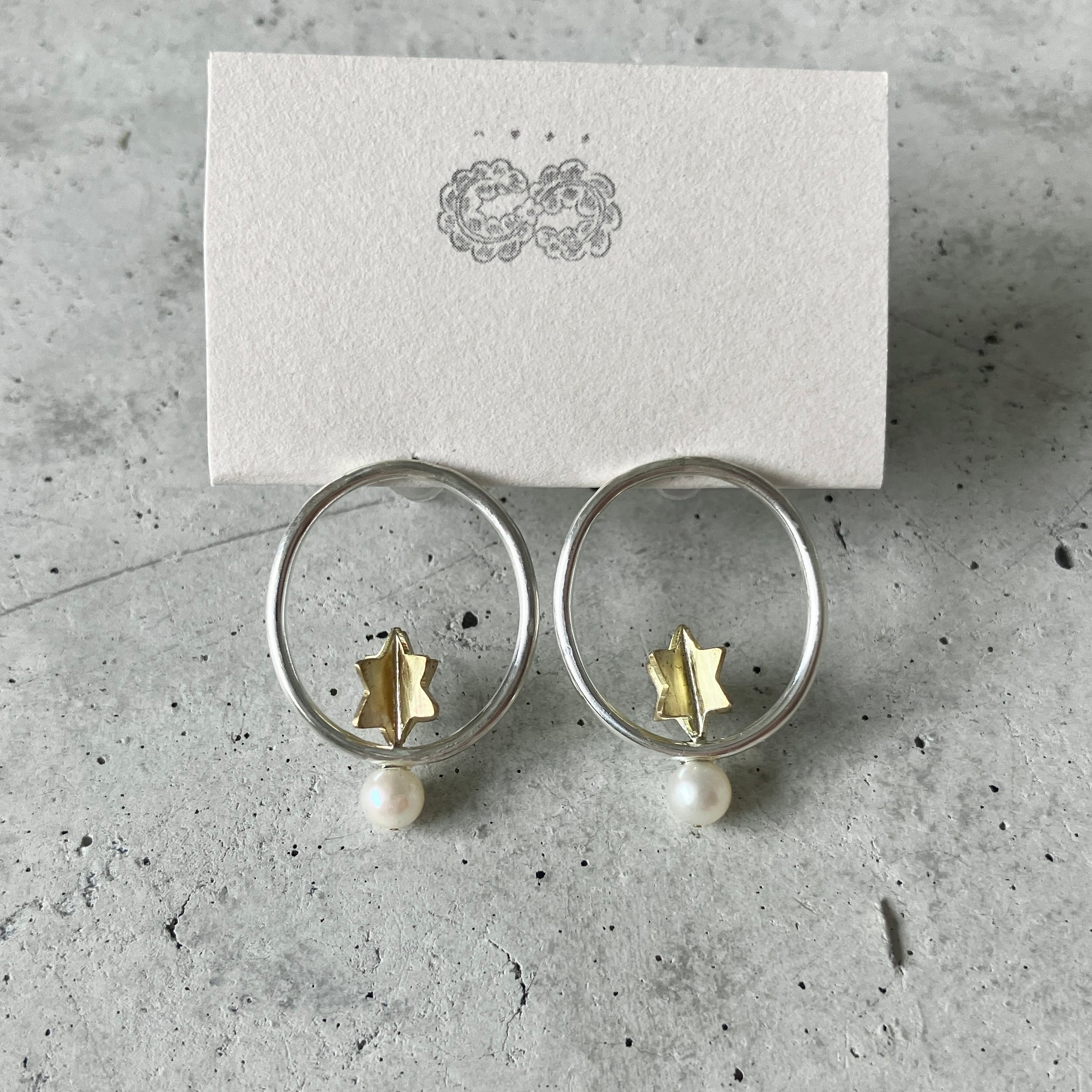 満月の夜/耳飾りピアス