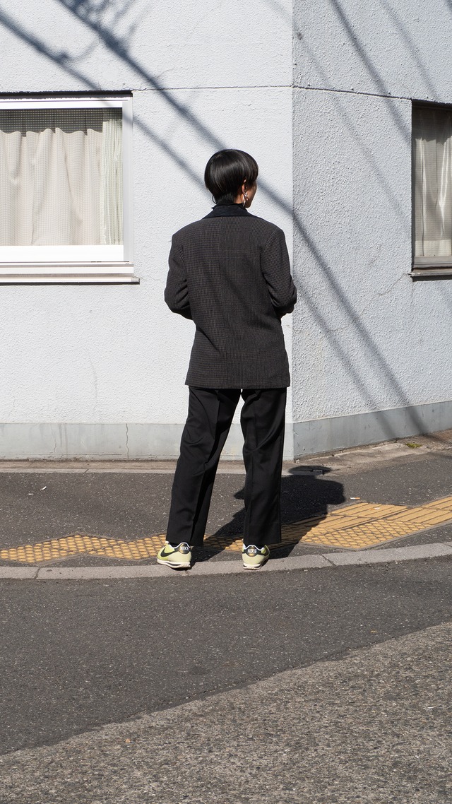 "County Seat" used Wool crazy pattern houndtooth jacket