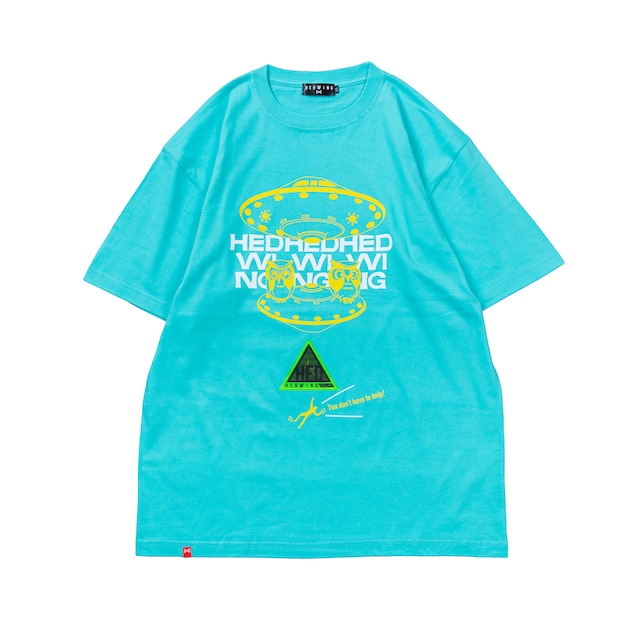 Owl U.F.O. Pick-up T-Shirt / Aqua green