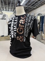''in the attic'' English letter printed T-shirts