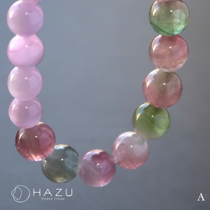 高ランク・春色の自然がつむぐ色彩［ウォーターメロントルマリン／クンツァイト／水晶］