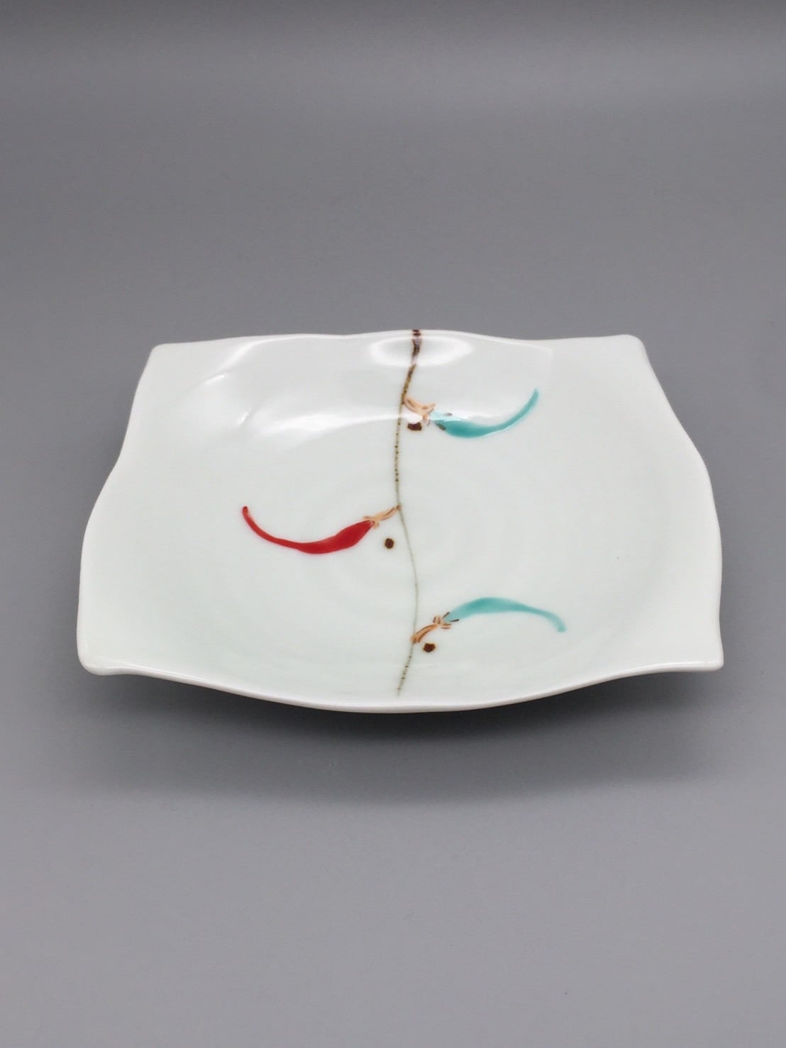 長角皿（小） 唐辛子 | 一峰窯