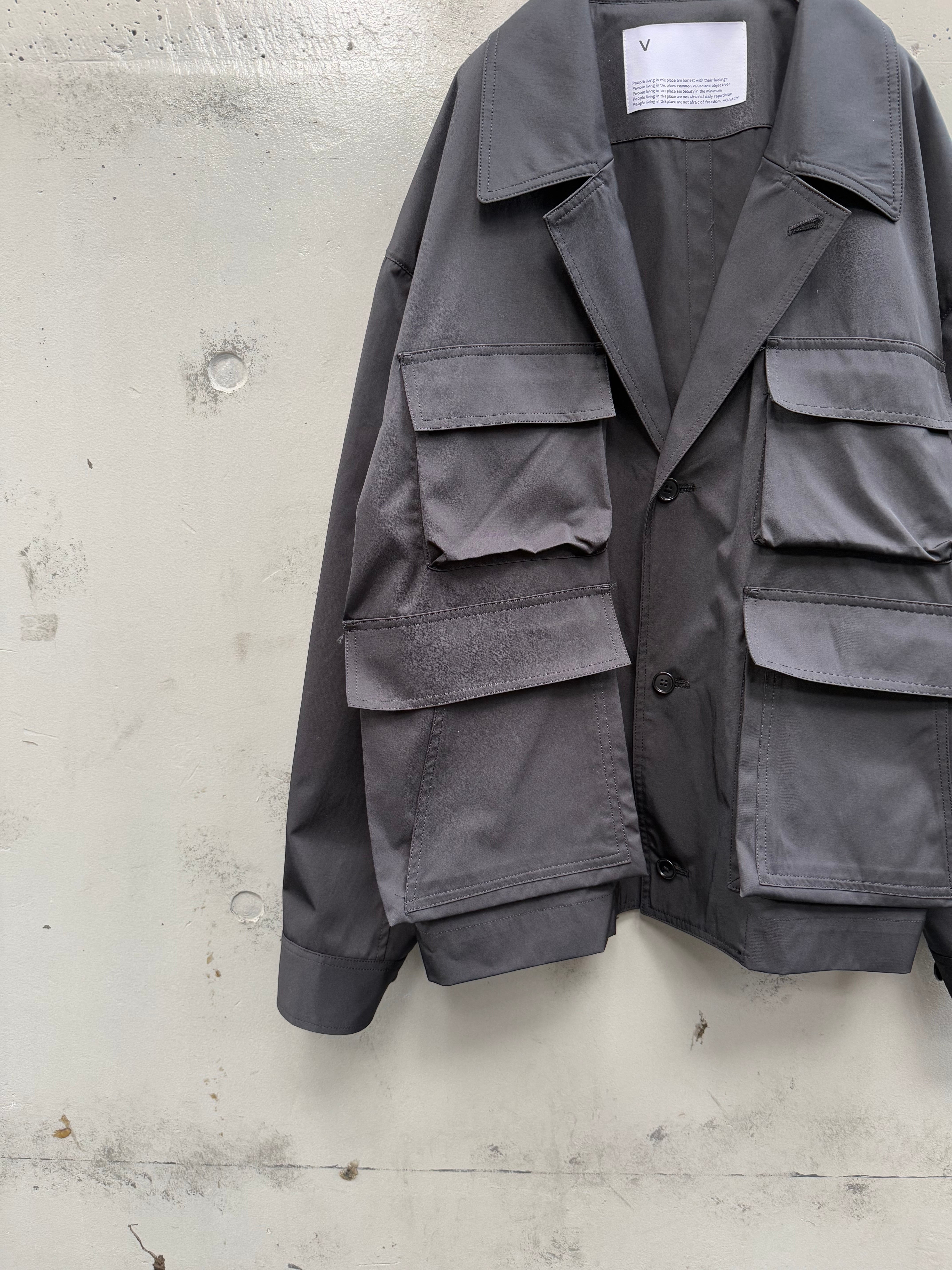 VOAAOV』BIO TWILL Work Shirt Jacket / BLACK | SUKIKIRAI