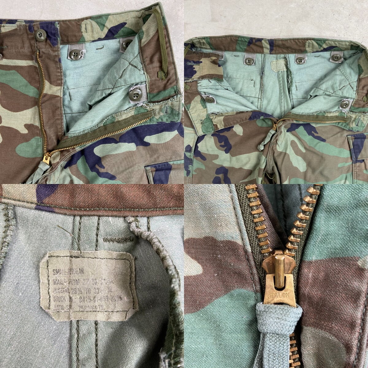 85年納品 U.S.ARMY 米軍実品 M-65 ウッドランドカモ カーゴパンツ