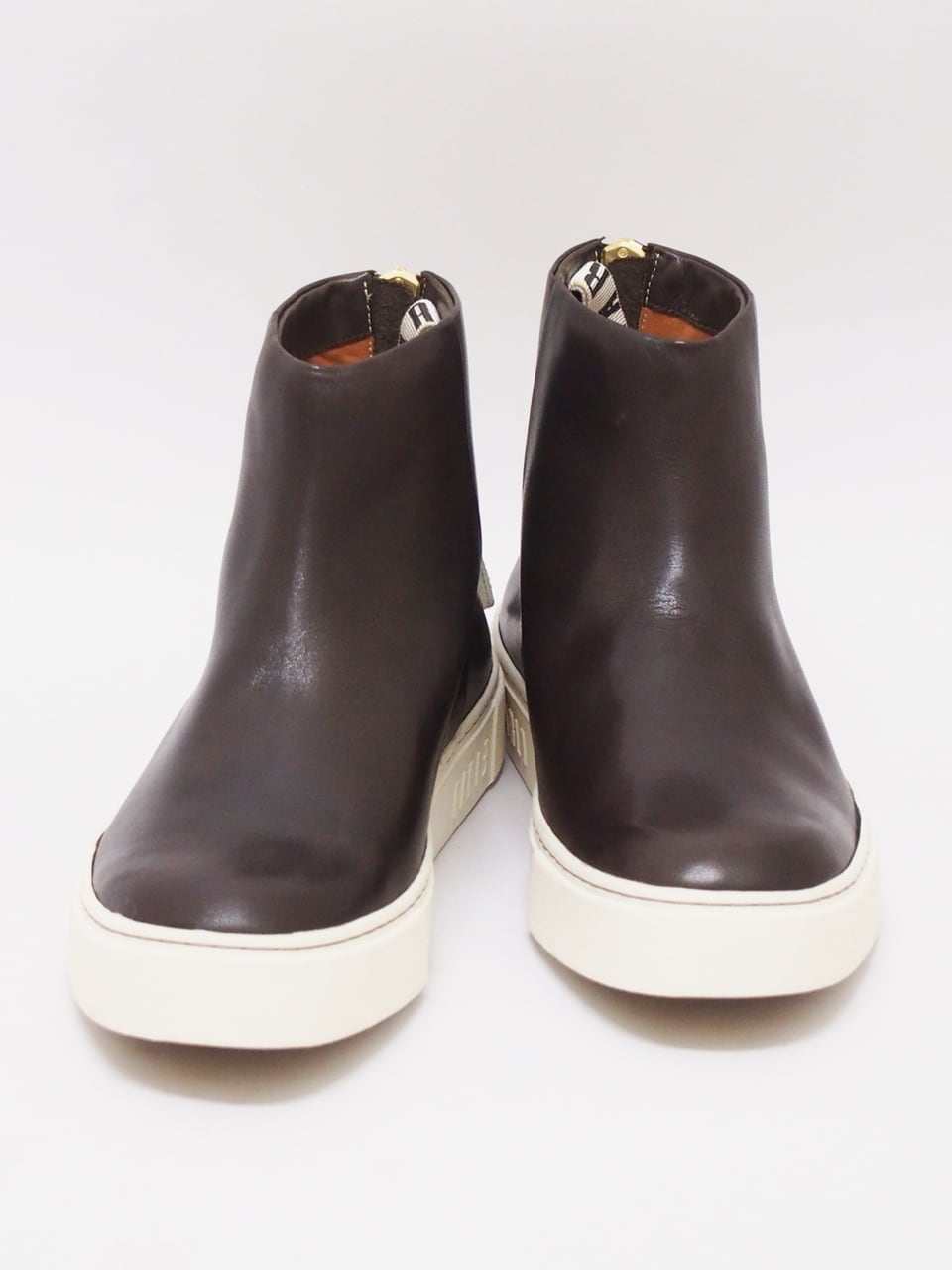 EARLE (アール) Back zip sneaker boots / DARK BROWN ER8406-2