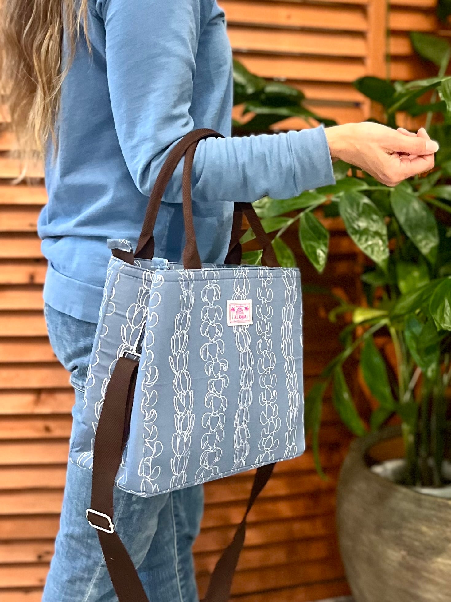2ジップバッグ(ライラックブルー)〜ケニケニコレクション〜 | Hanalima