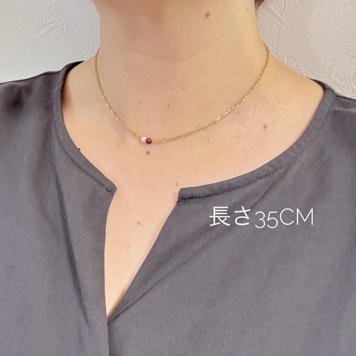 【ネックレス】“推し”といつも一緒｜2粒から選べる カスタムアクセサリー Color Me Stone ネックレス 誕生石　サージカルステンレス