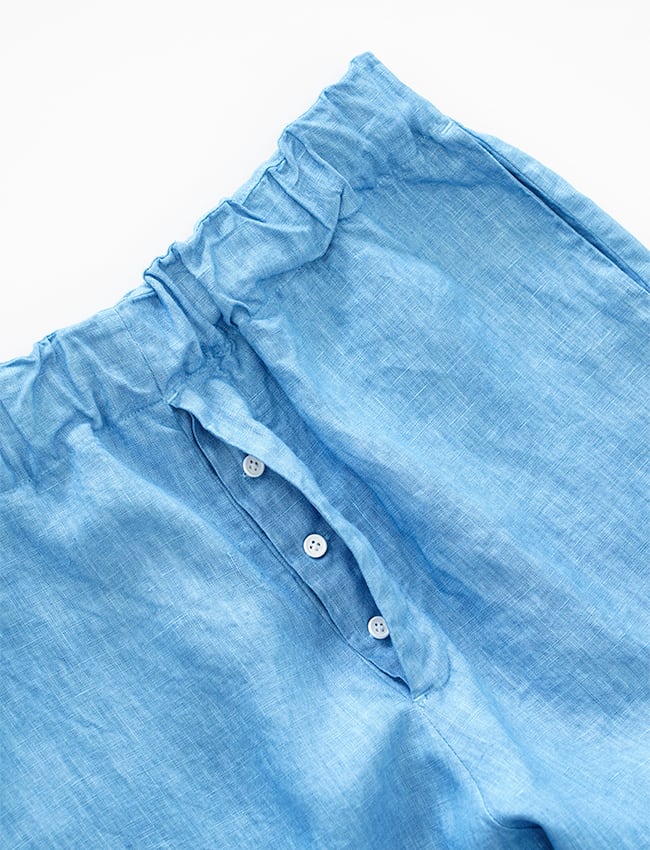 aulico : LINEN PANTS / ICE BLUE | aulico