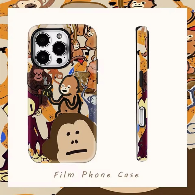 バナナモンキー アートiPhoneケース（iphone12-17対応）0086