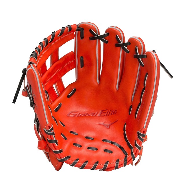 MIZUNO ミズノ 硬式グラブ グローバルエリート Hselection SIGNA 内野手用 右投用 : 1AJGH28523 52(スプレンディッドオレンジ）