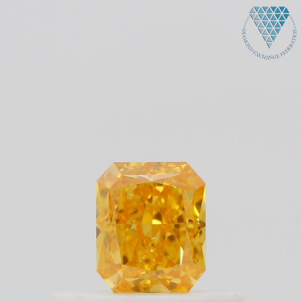 0.16 ct Fancy Vivid Yellowish Orange GIA Pear 天然 オレンジ ...