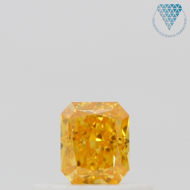 0.36 ct FANCY VIVID YELLOWISH ORANGE VS2 RADIANT GIA 天然  ダイヤモンド ルース