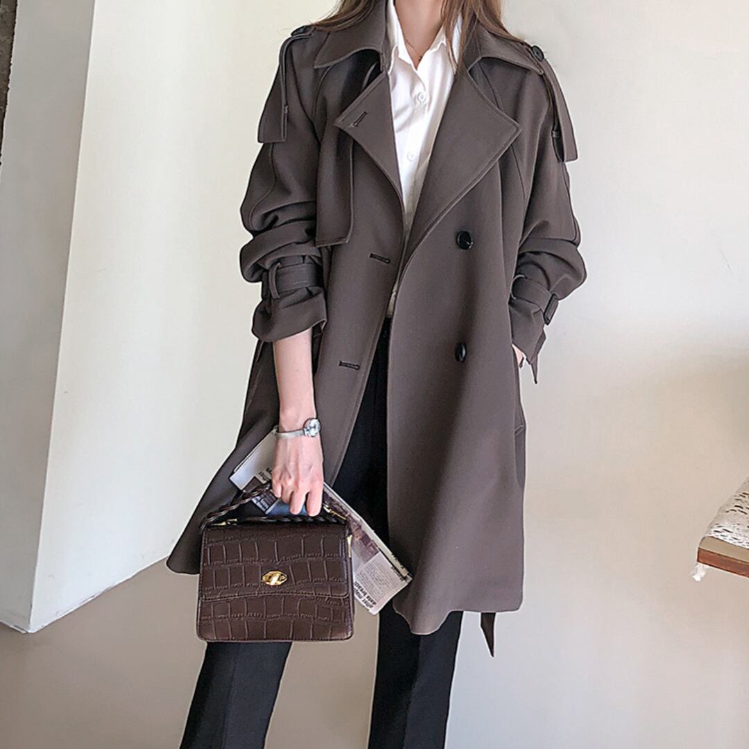 ミディアム丈トレンチコート JC0032