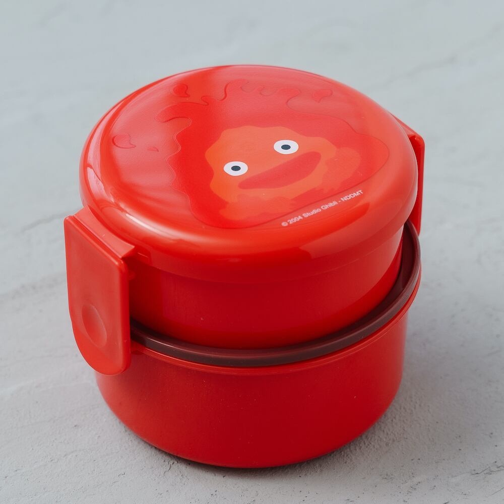 ハウルの動く城 抗菌丸型ランチボックス2段 カルシファー(9685)