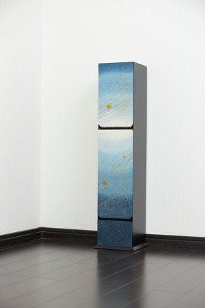 手染め和紙トイレットペーパーBOX　ブラック　U4302