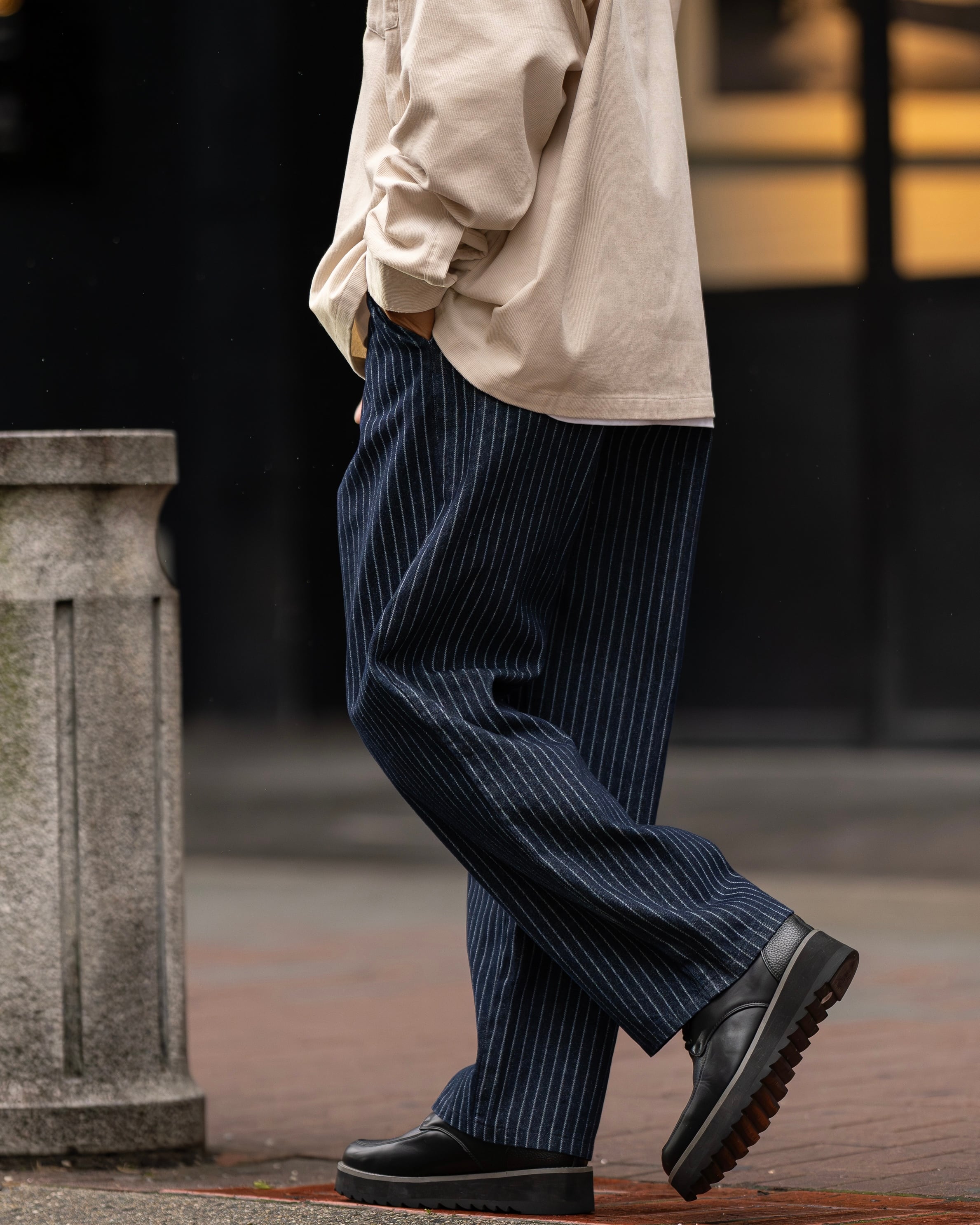 Stripe Denim Straight Pants［2543amy-5］ストライプパンツ | AMUY