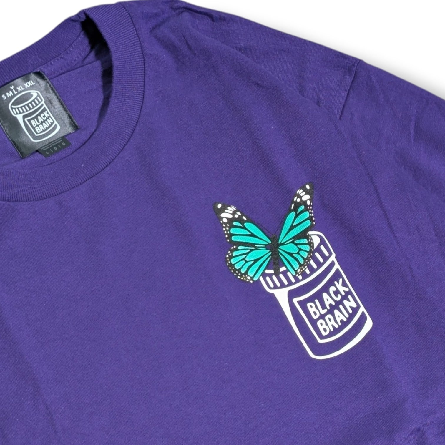 Butterflies LS Tee | BLACK BRAIN