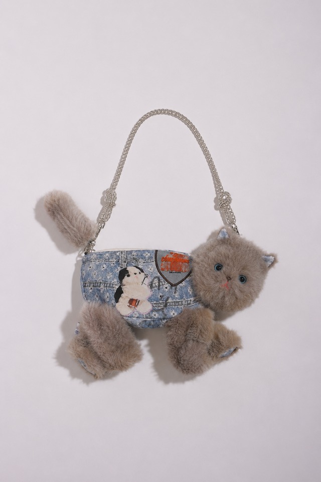 THE made in mix ぬいぐるみショルダーバッグ　ねこ バッグ | THE made in mix